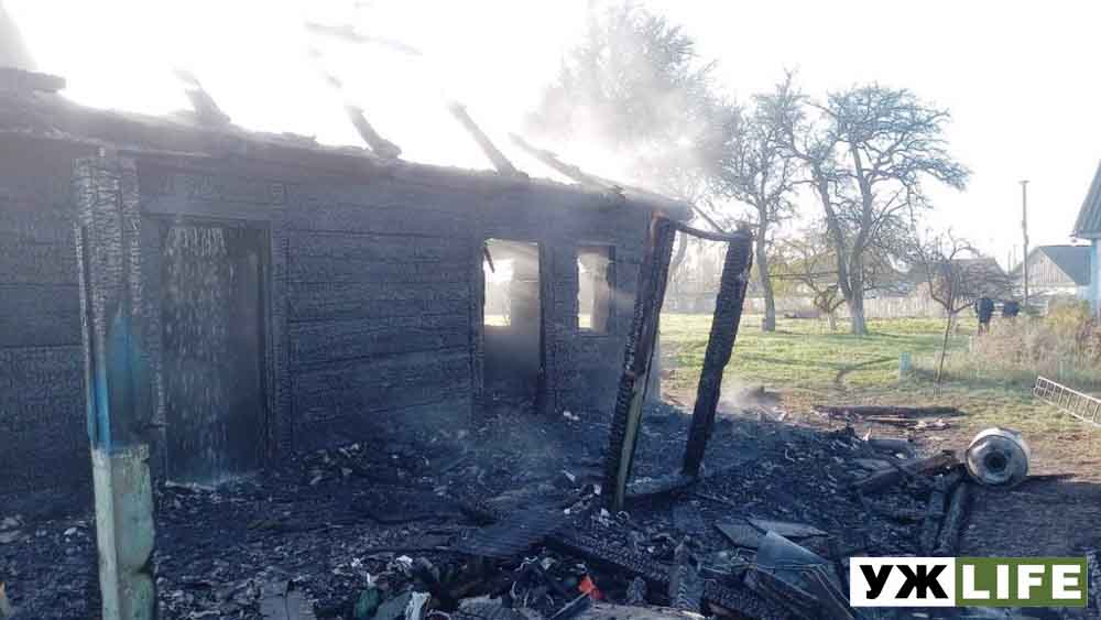 В Олевському районі під час гасіння пожежі вогнеборці виявили тіло загиблої жінки (ФОТО)