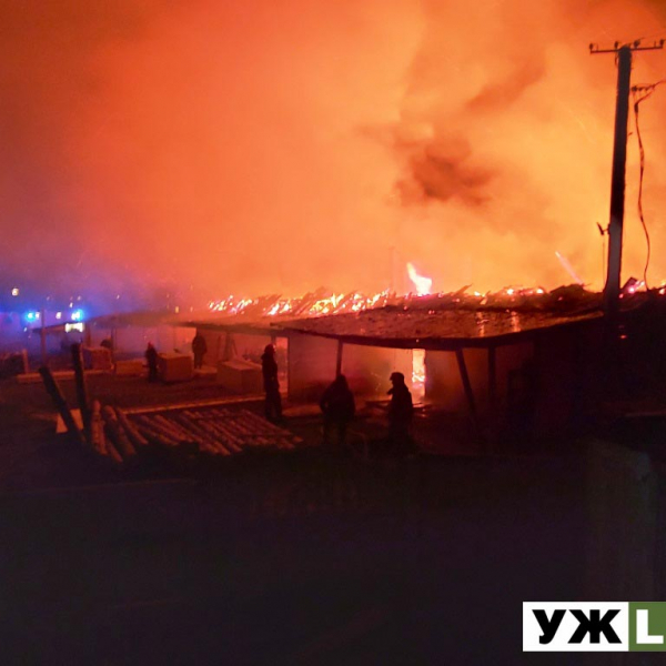 ​Уночі в Овручі через коротке замкнення згоріло деревообробне підприємство: заграву бачило пів міста