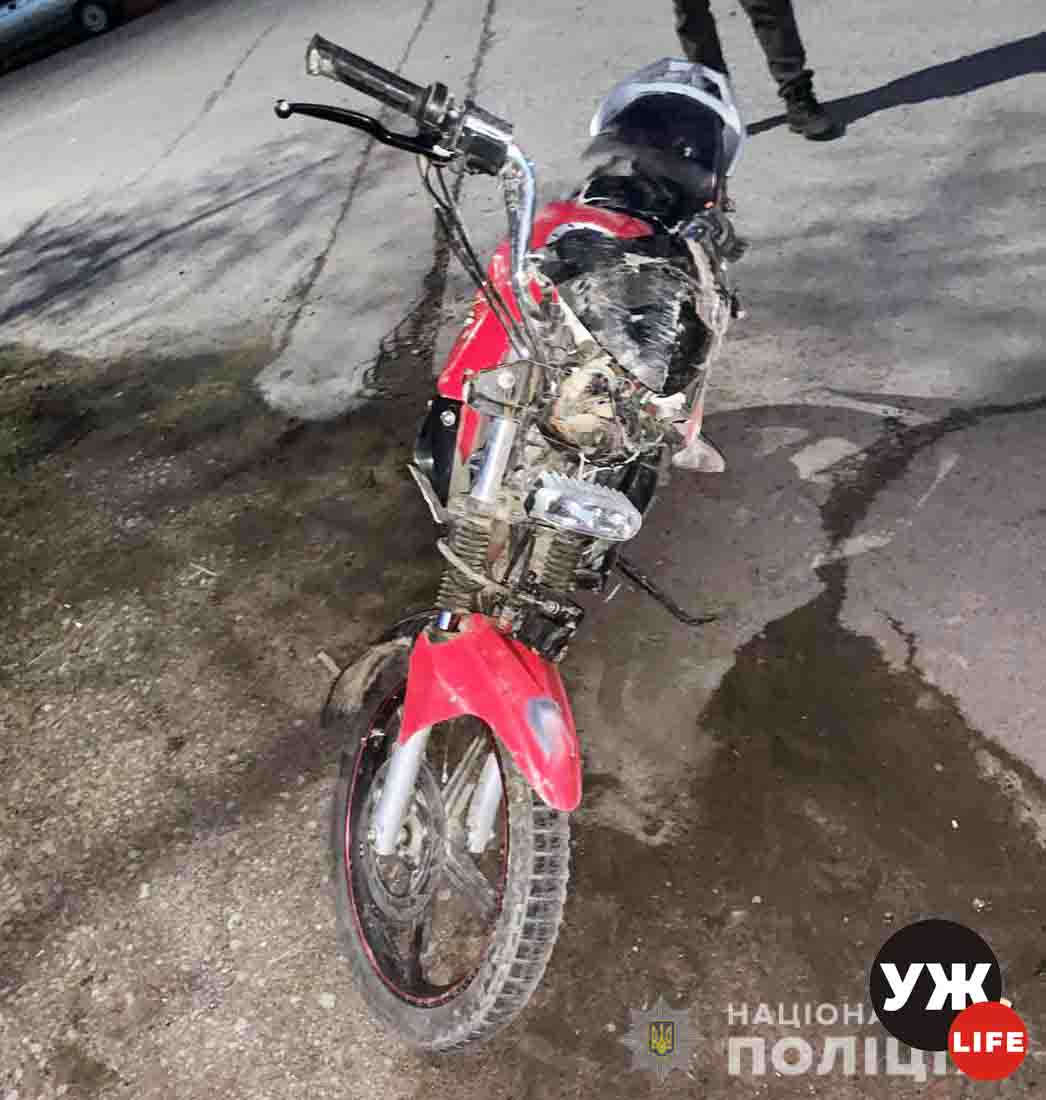 В Овруцькому районі через падіння мотоцикла травмувалася 19-річна пасажирка (ФОТО)