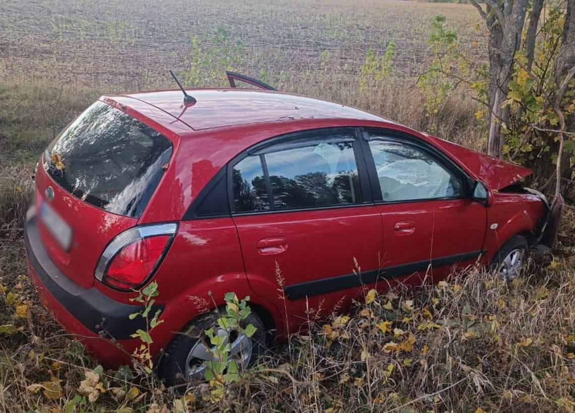 На Житомирщині автомобіль злетів у кювет та врізався у дерево: водійка загинула